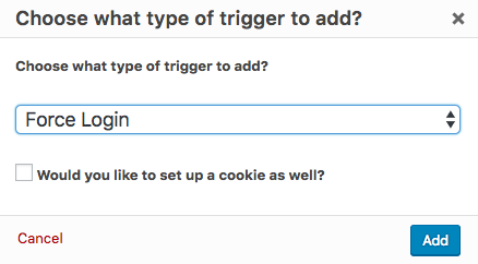 Force Login Trigger