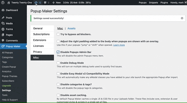 Turning On And Off The Popups Admin Bar 1 File Zm4Rsrh4Tl