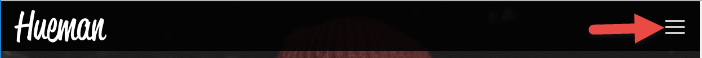 Hamburger header menu