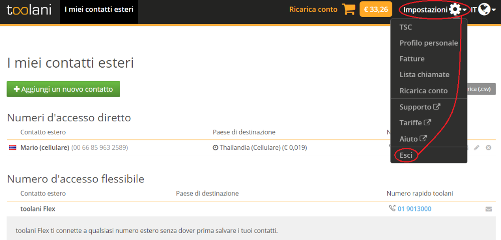 Logout"