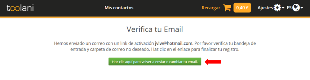 Email de confirmación 1