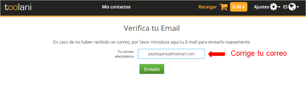 Email de confirmación 2