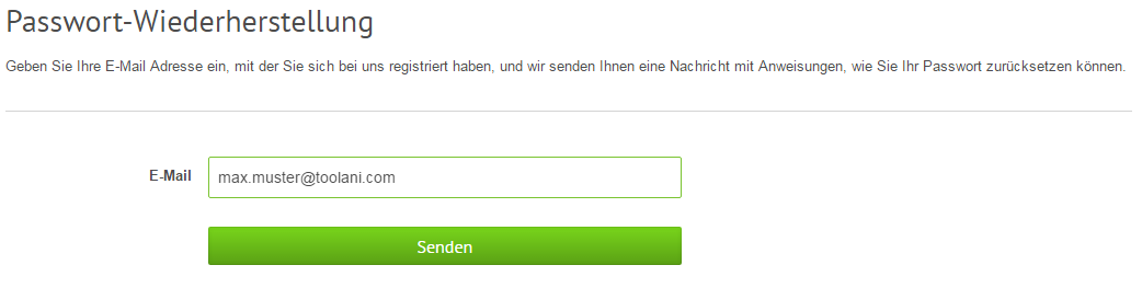 Passwort vergessen 2