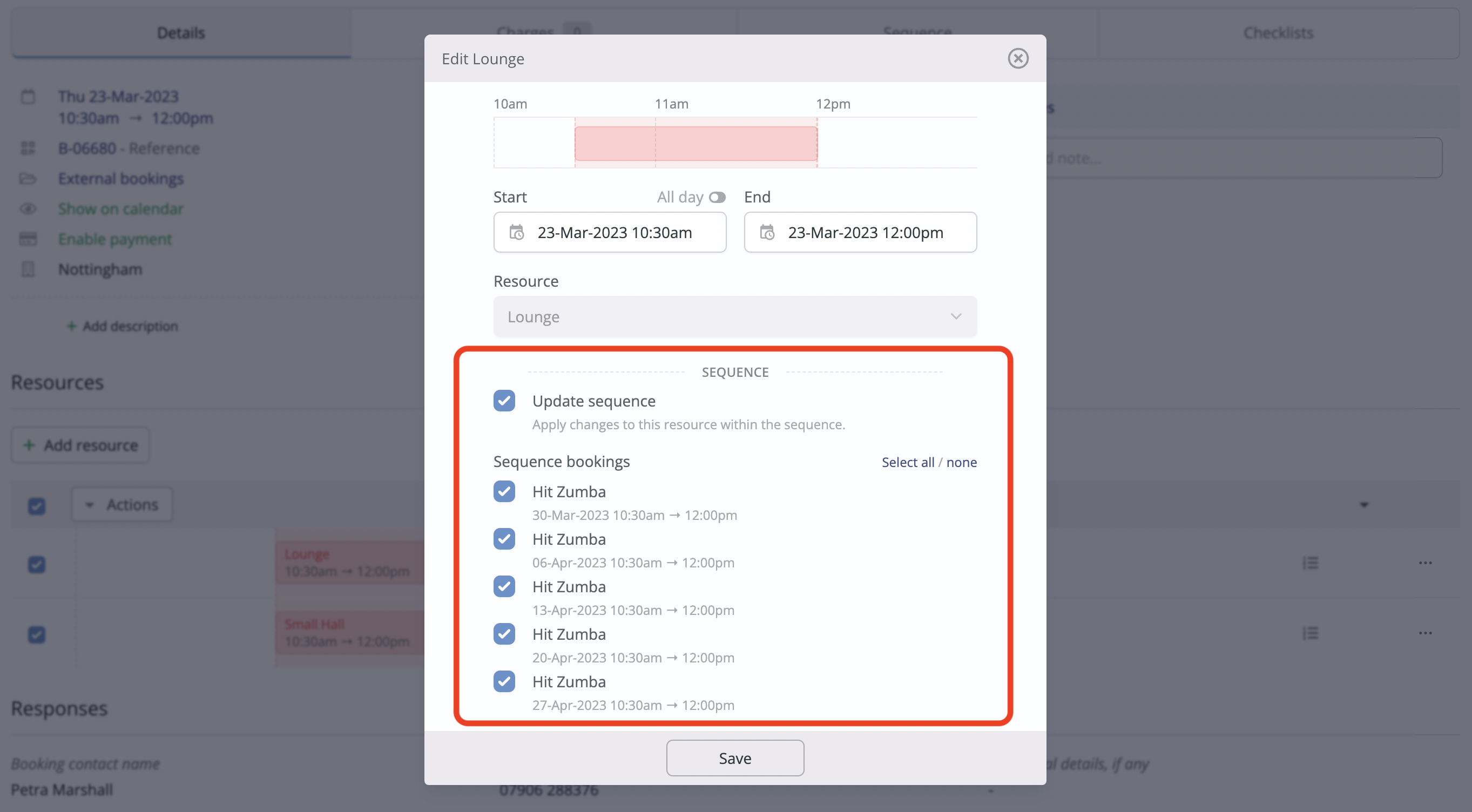 Editing And Making Changes To Bookings Churchsuite Support Articles