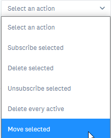 move subscriber from one list to another