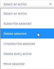 remove specific subscriber on an email marketing list