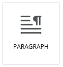 Button to drag a Paragraph type block