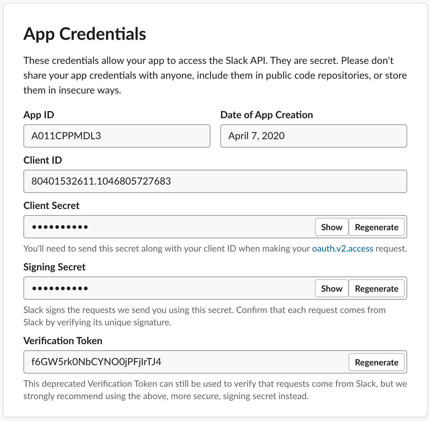 slack-app-credentials
