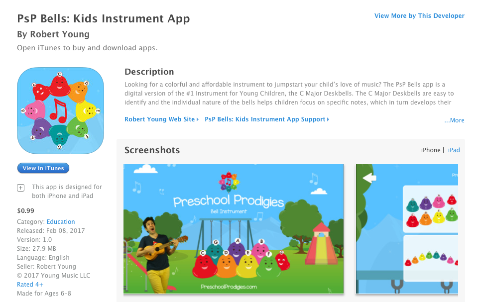 PSP Bells App for iTunes