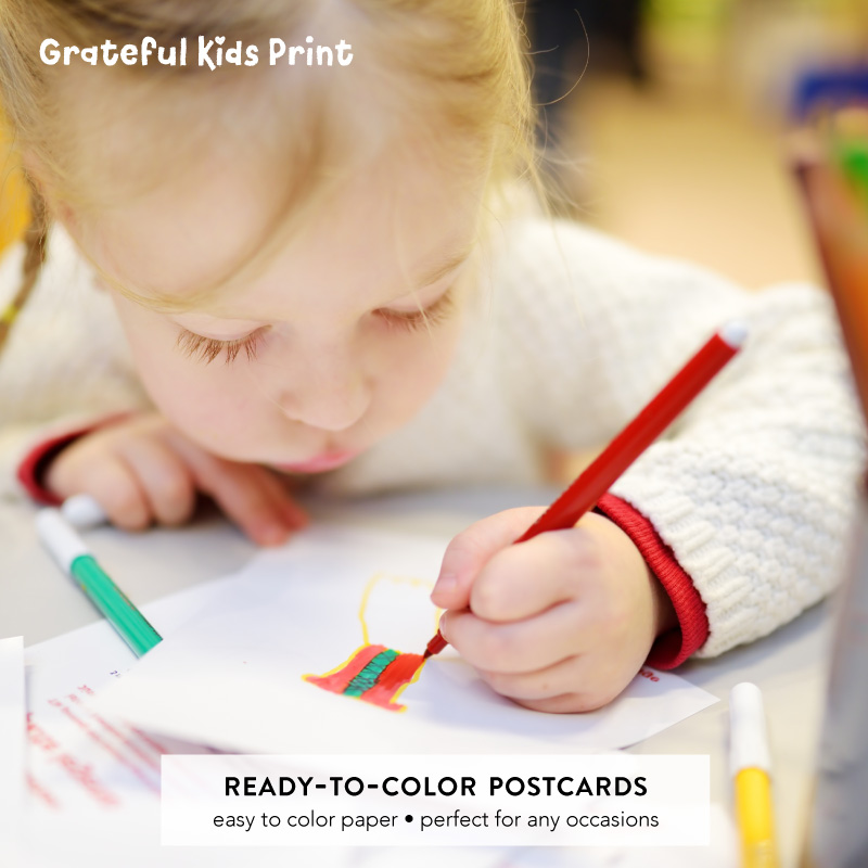 ready to color postcards