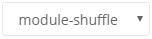 module-shuffle layout selected in the layouts editor so its texts can be changed