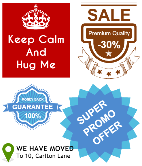 A selection of Text Styles available in the Text panel