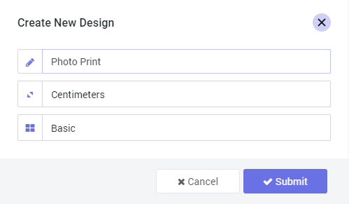 Blank single-page design created with a title in a category