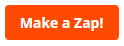 Zapier home page with the Make a Zap button in the top right hand corner