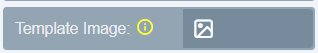 Plus sign against the Template Image label on the design app toolbox