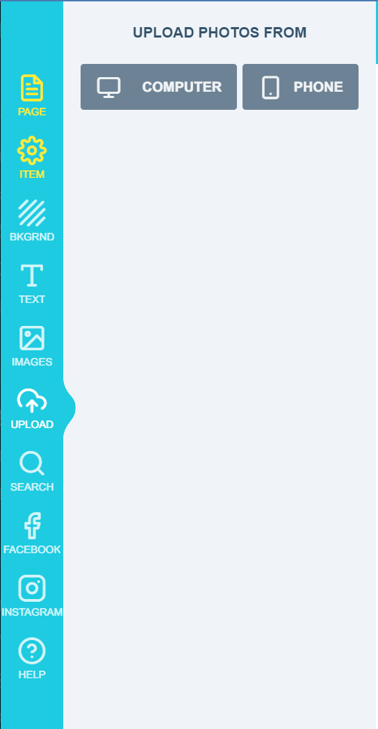 Uploaded SVG shape placed on the design canvas