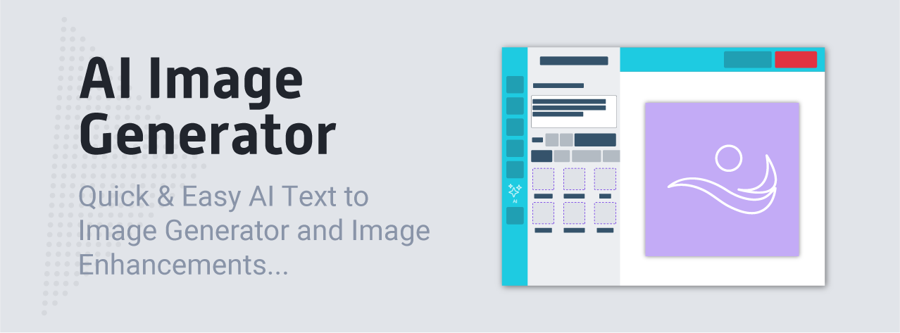 The AI-Imaginate module open in the design editor