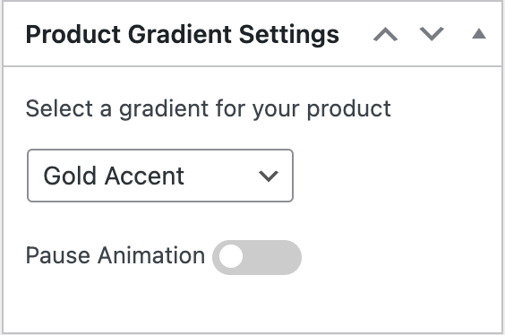 Choosing a GleamPrint gradient and animation state