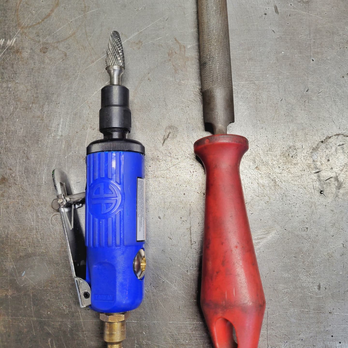 AIR DIE GRINDER AND METAL FILE