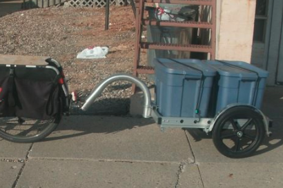 xtracycle cargo bike trailer