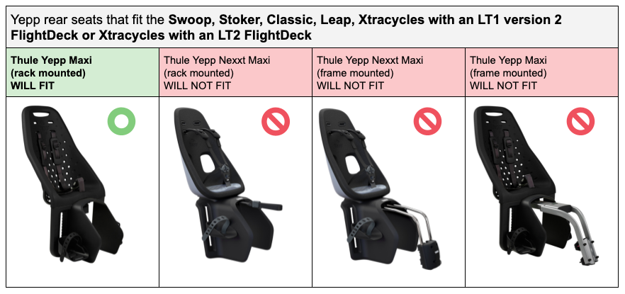 xtracycle child seat