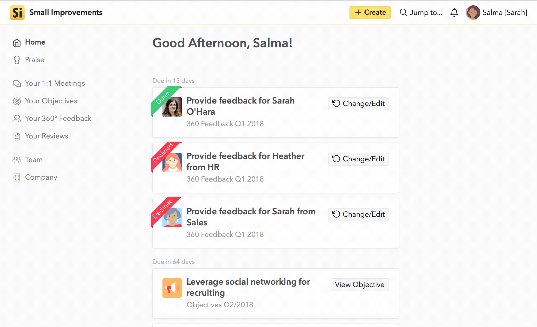 How do I disable my personal email notifications? Small Improvements