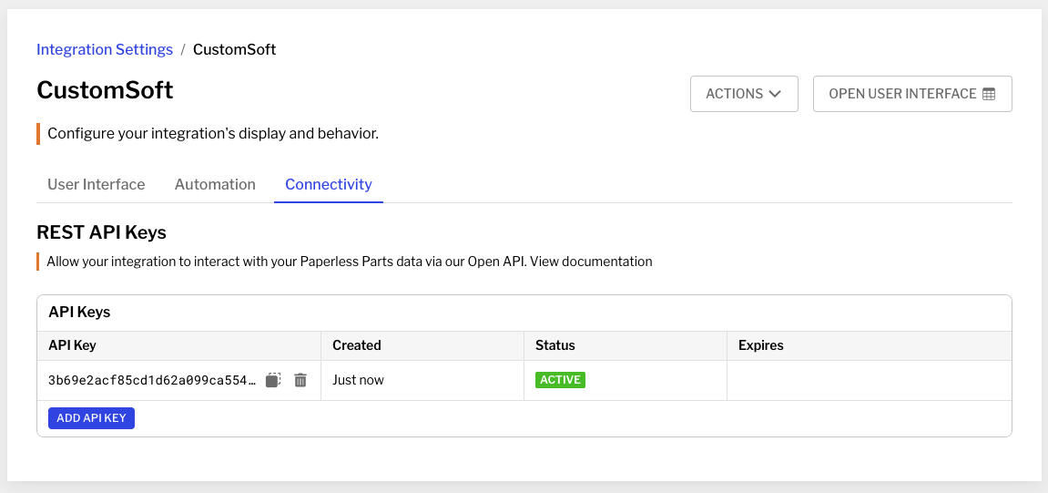 Integration manager