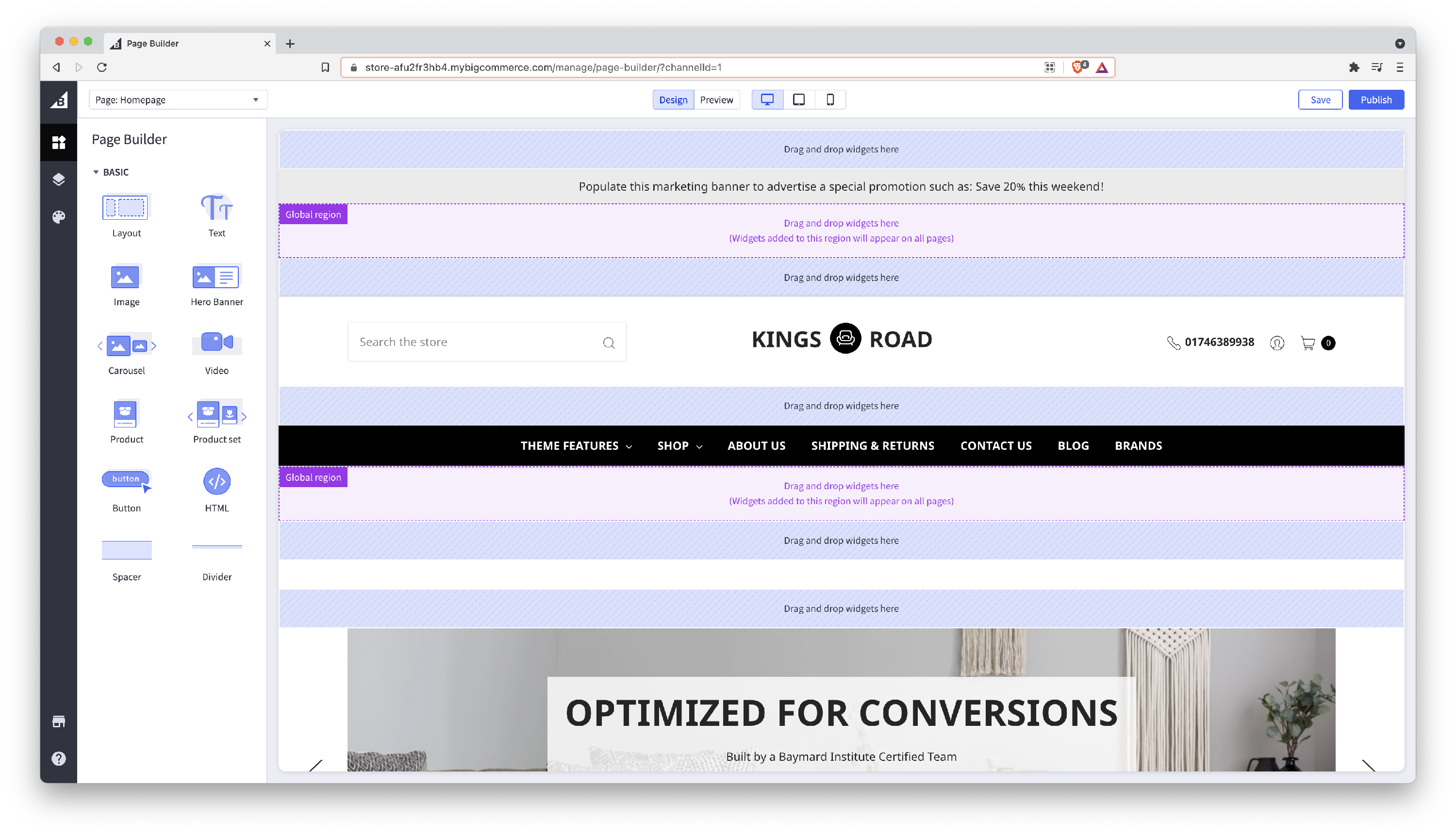 Portobello, a Conversion Optimised BigCommerce theme by Flair