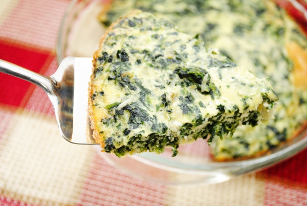 slice of quiche