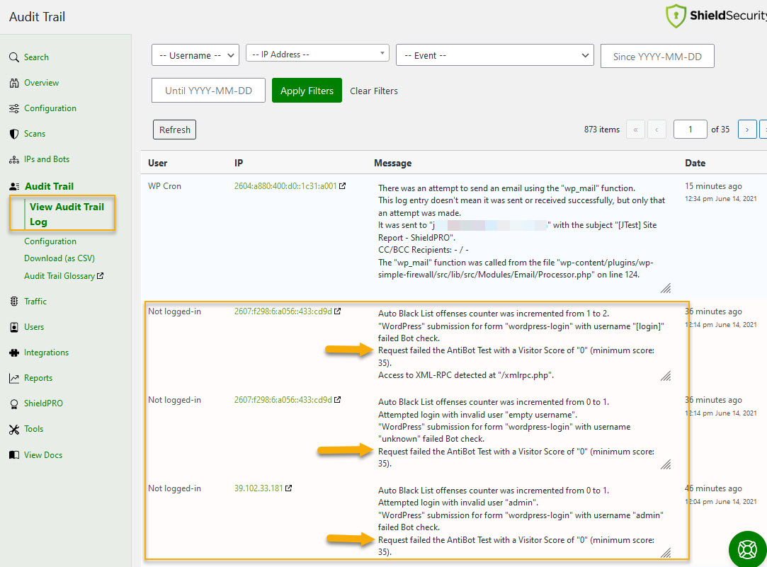 Warning Message Shield Security Bot Check Failed Shield Security for
