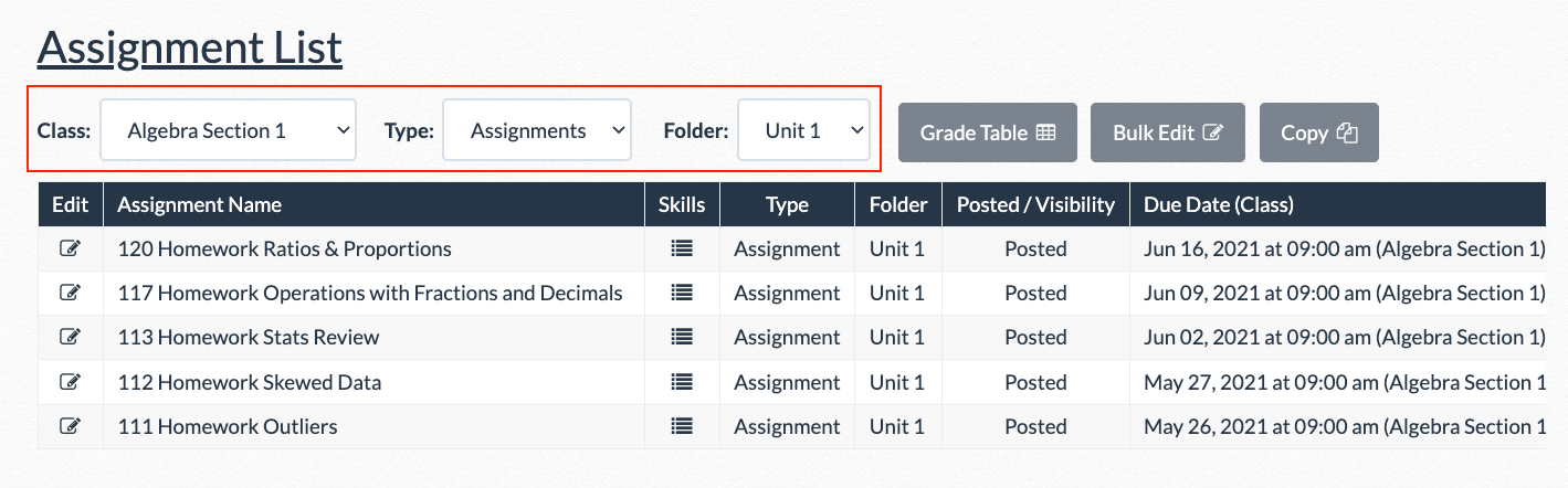 how to make assignments in delta math