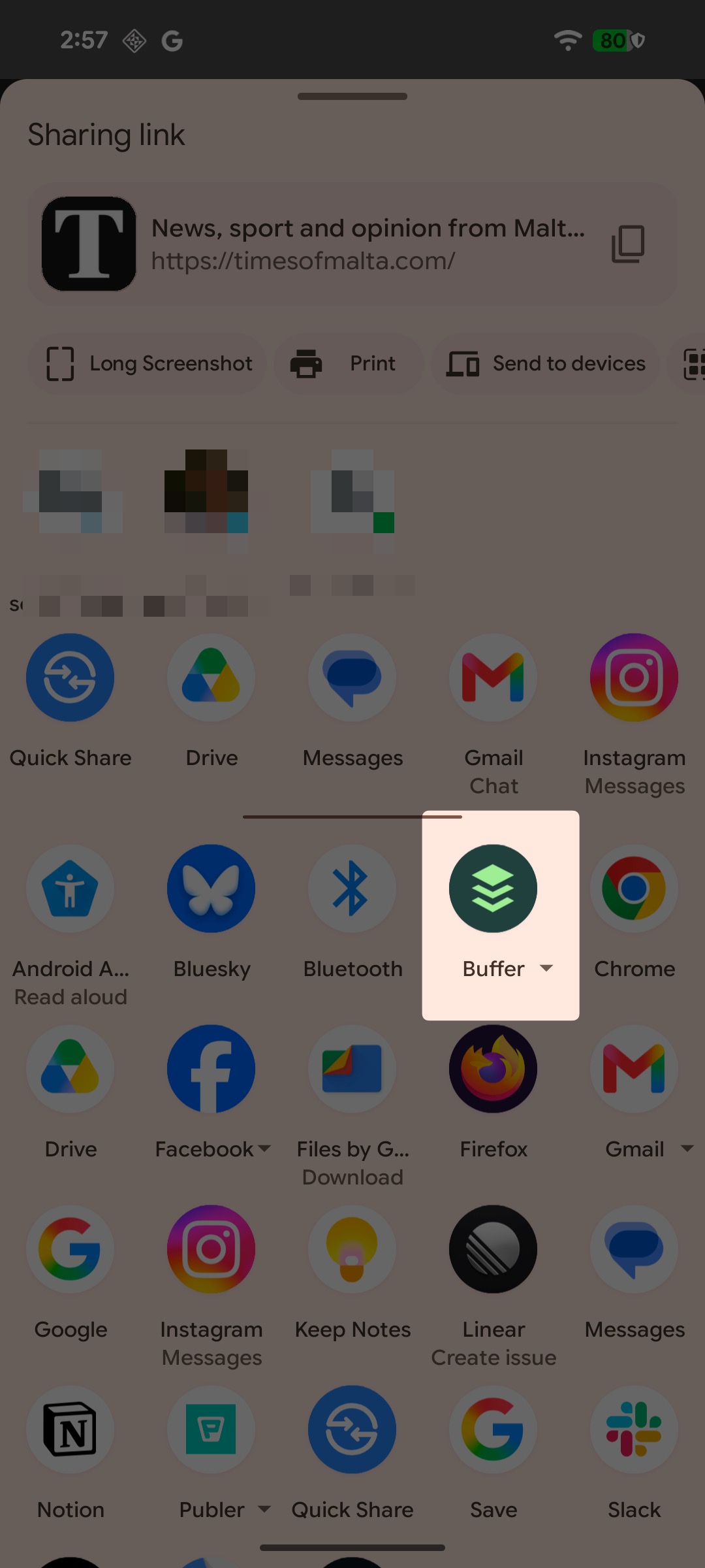 =356x792 Buffer mobile Android share extension