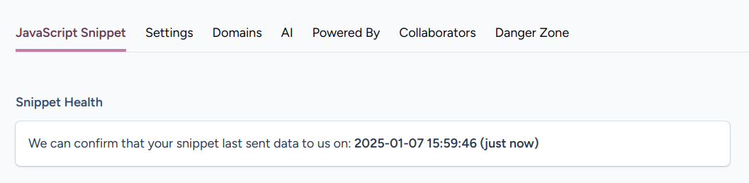 Snippet Not Detected