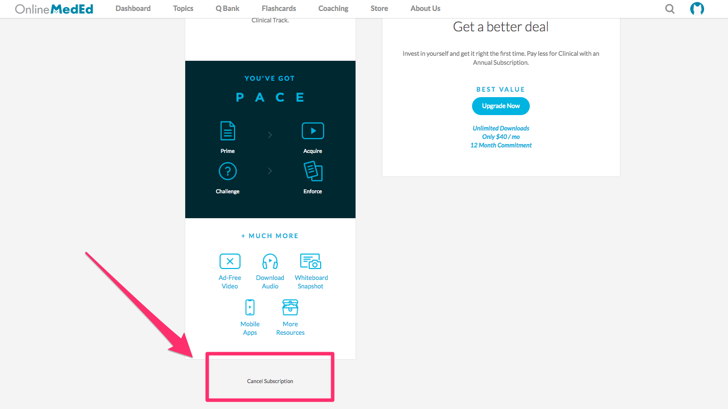 How do I cancel my subscription? OnlineMedEd FAQ
