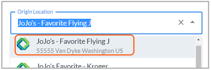 Edit/delete a saved address