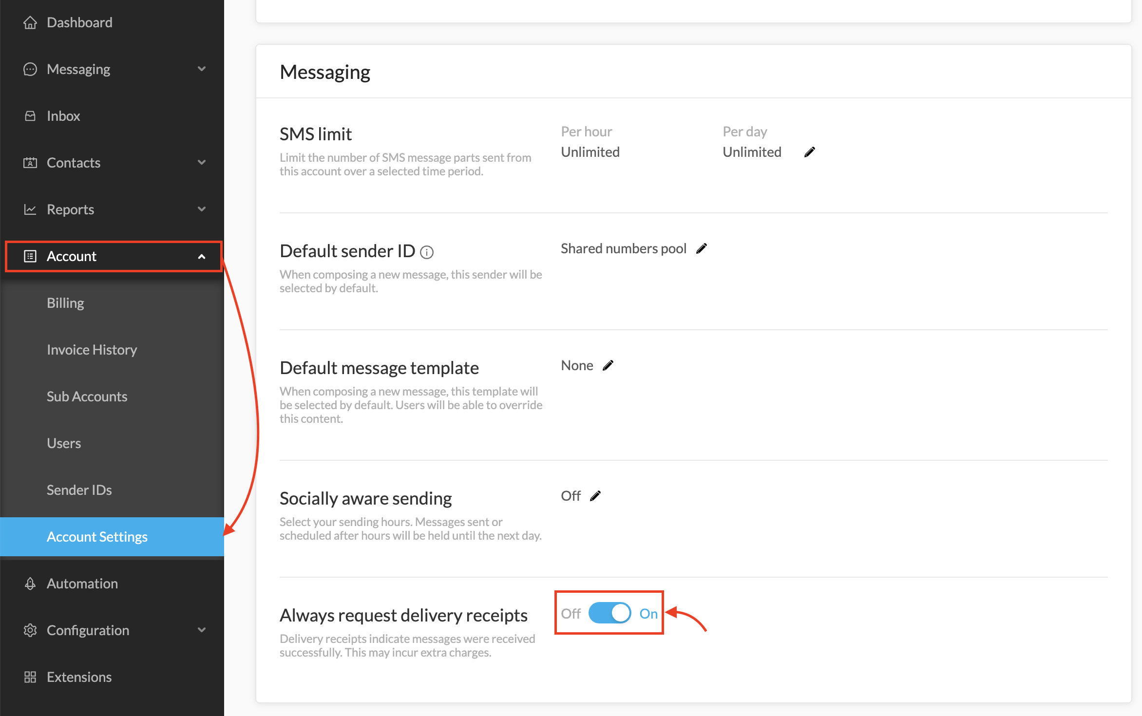 Message Status Definitions SMS Central
