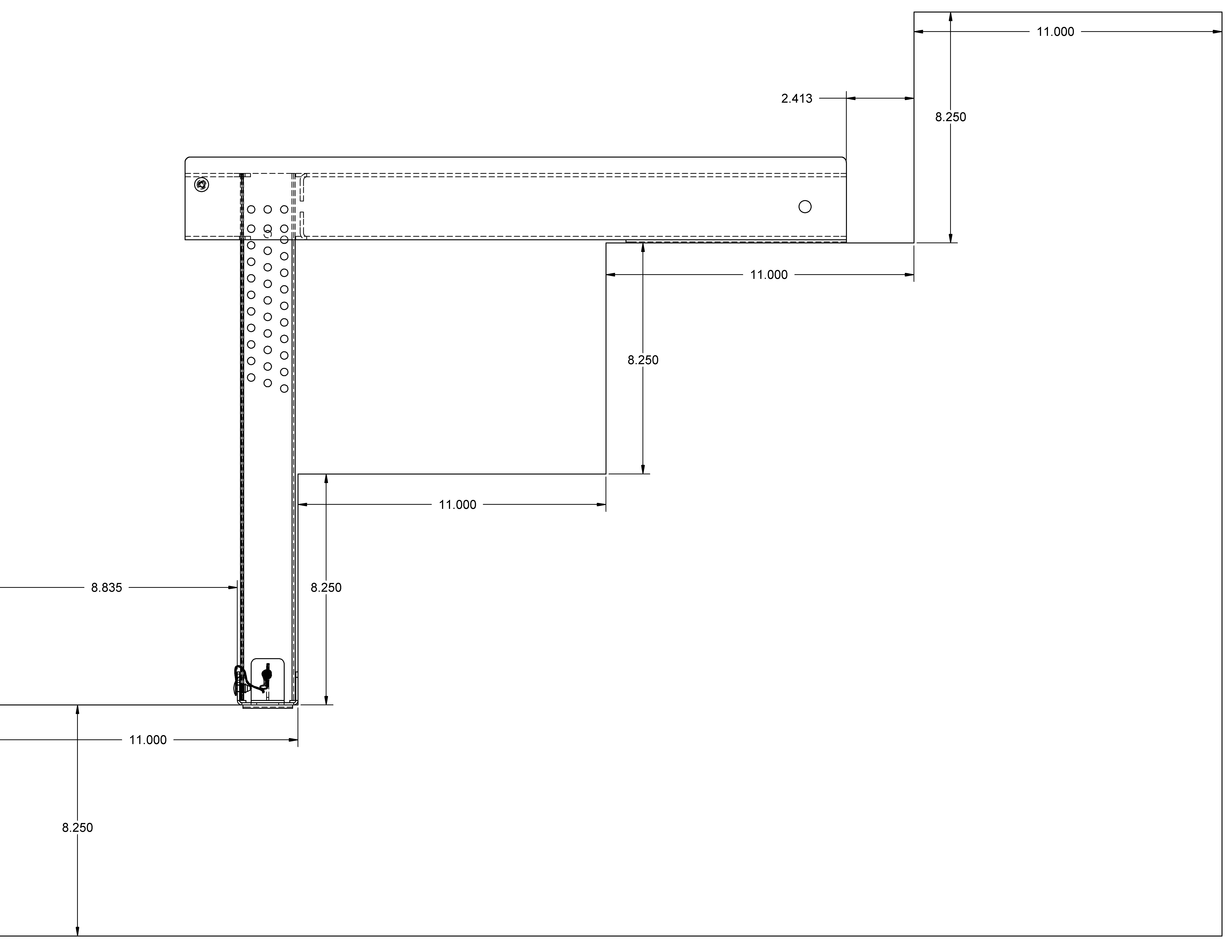 What is the maximum / minimum compatible riser height for the Ladder