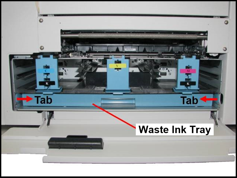 Inspecting/Replacing the Waste Ink Tray iJetColor Classic