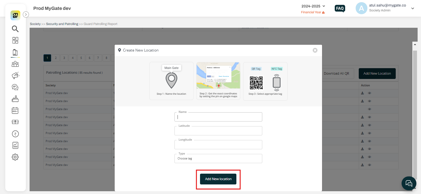What is the procedure for adding new guard patrolling checkpoints