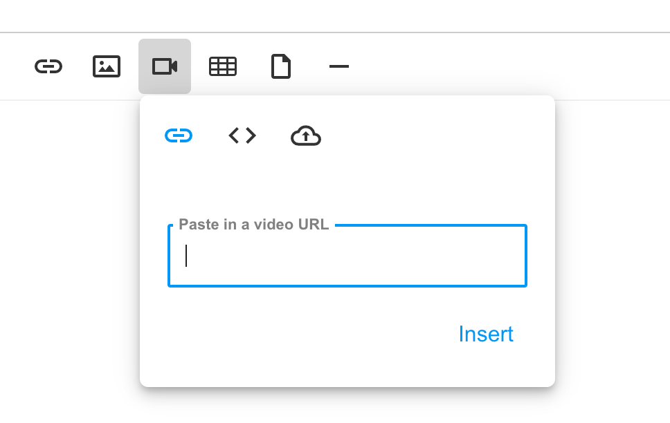 Uploading / embedding video in articles HelpSite