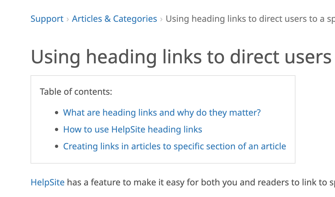 HelpSite - Frequently Asked Questions