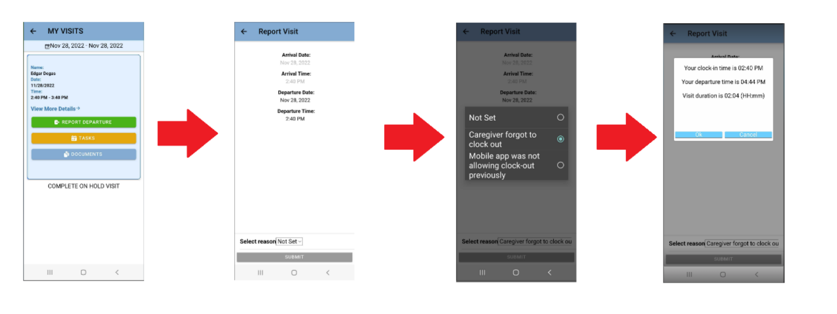 Rework, Missed Visit, Cancel Visit, and On Hold Functionality | Ankota ...