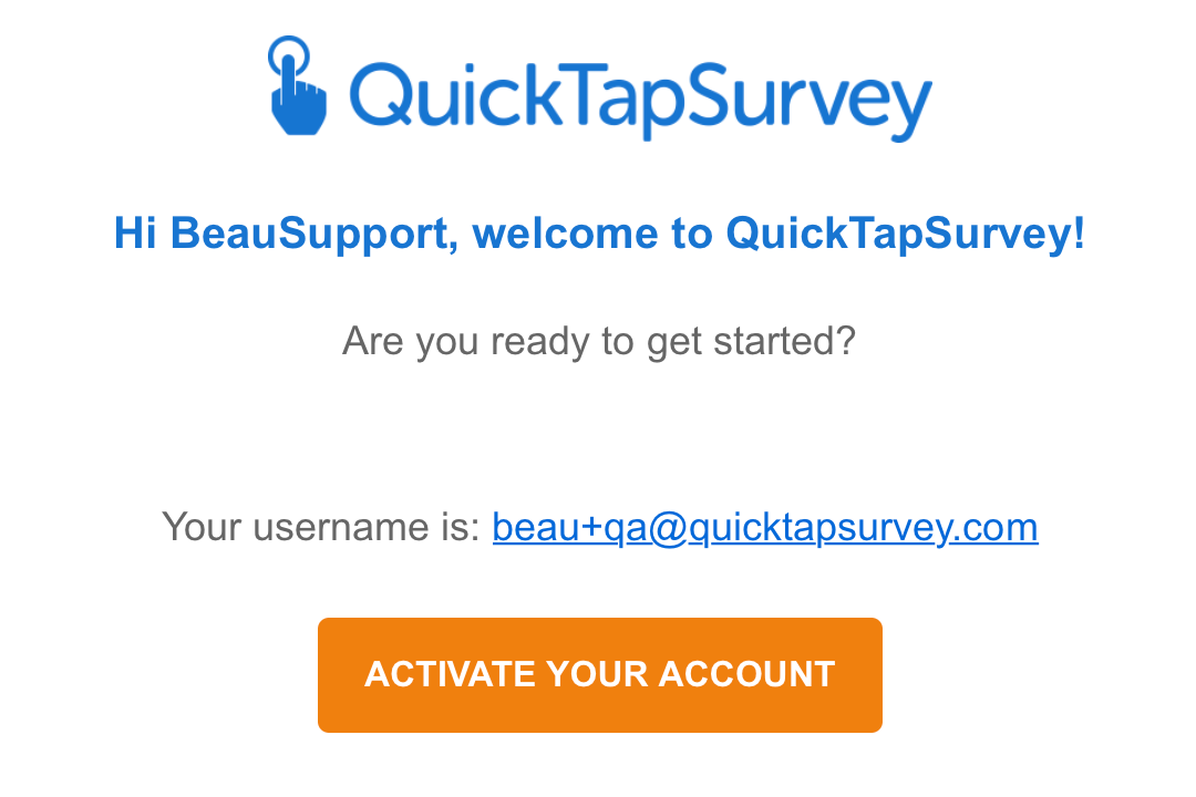 Create An Account Quicktapsurvey