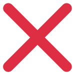 ❌