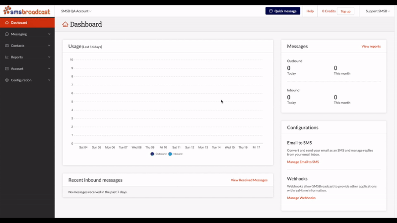 Sending Messages – SMSB
