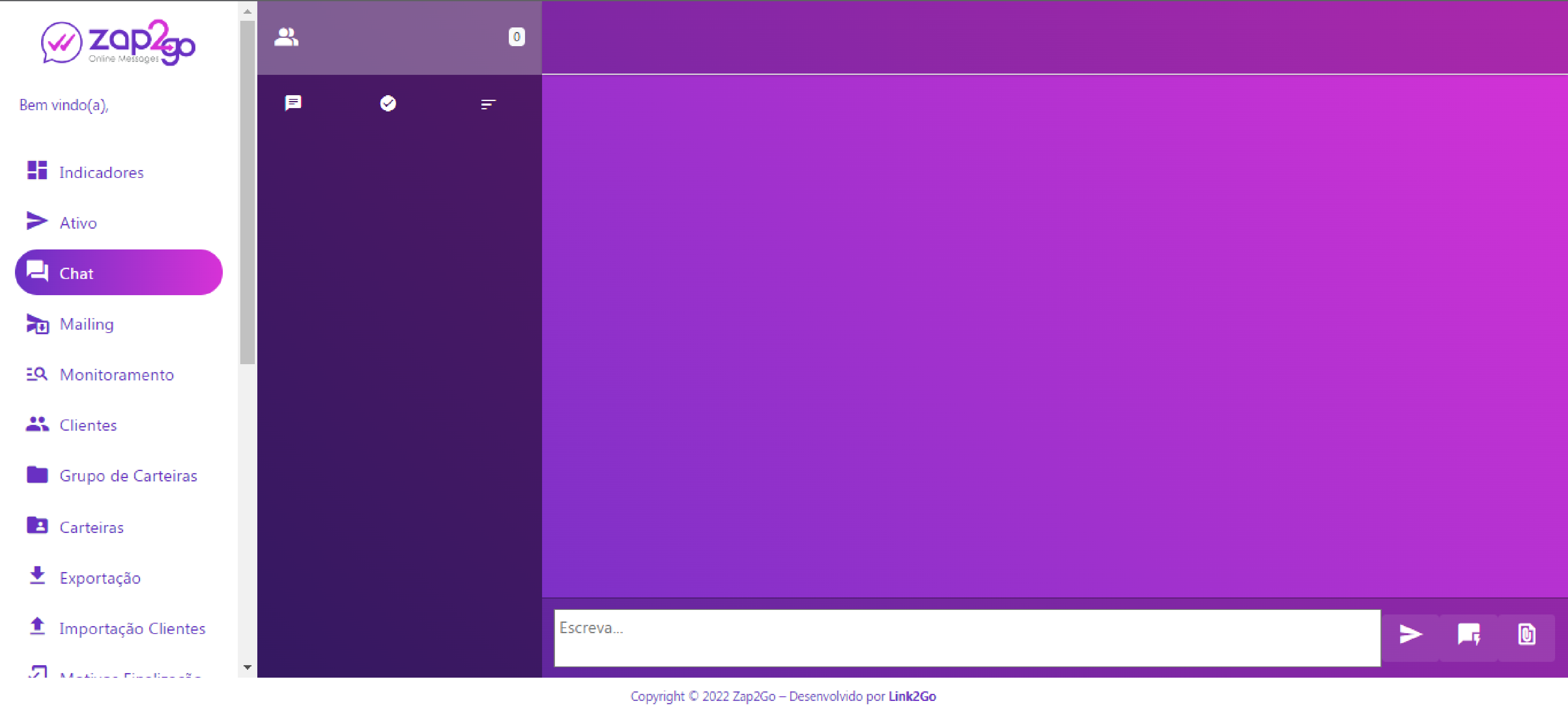Login na Plataforma Link2Go Central de Ajuda