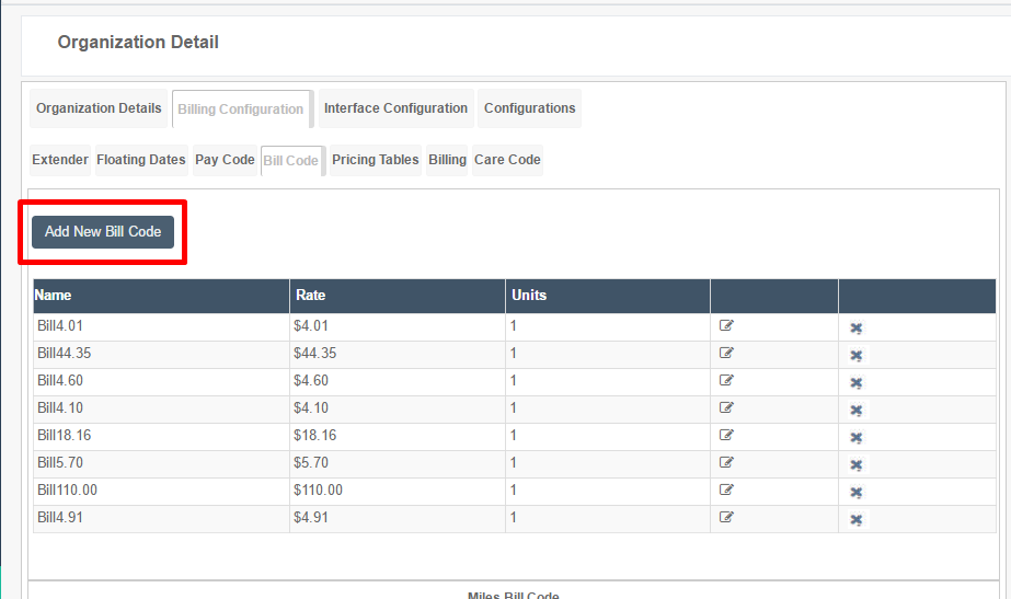 Setting Bill Rates MO Ankota Support