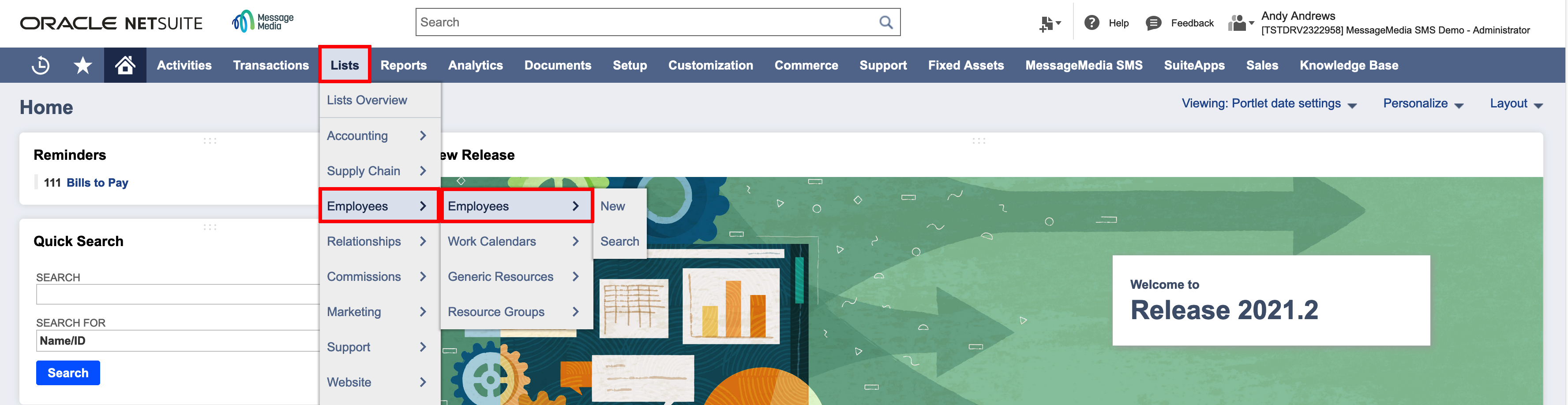 NetSuite Setup Step 5 Creating Tokens for hooks Sinch
