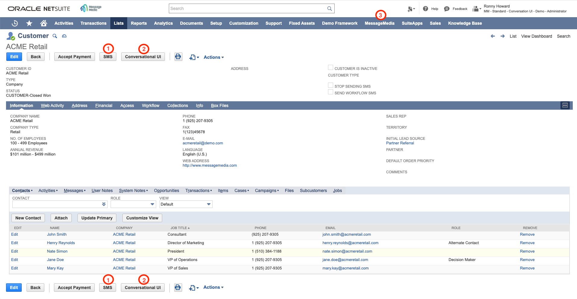 Netsuite App Overview MessageMedia
