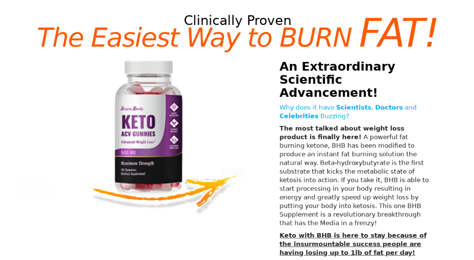 Burst Body Keto ACV Gummies
